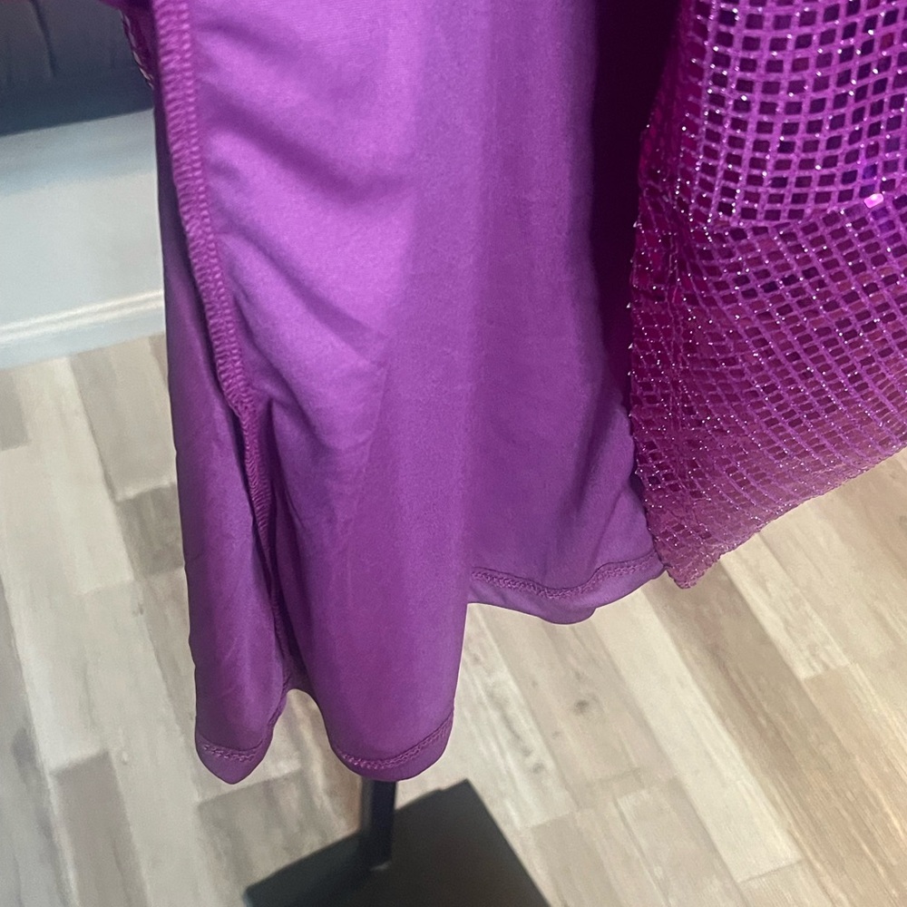 #514-Ashley Stewart Sequin Fuchsia Top. Brand New. - Picture 11 of 12